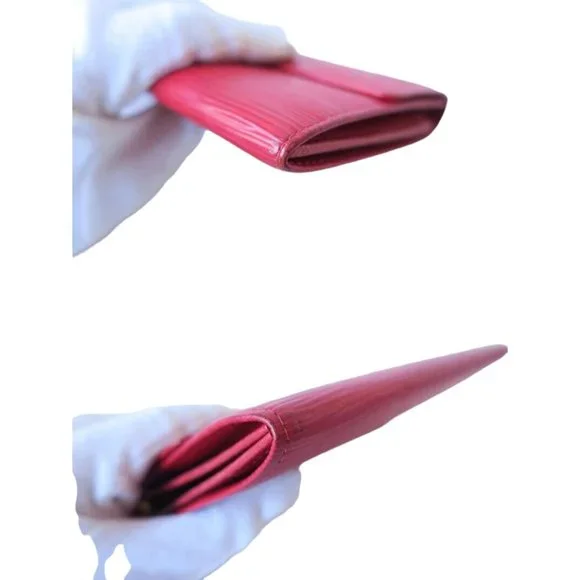 422129F V Louis Vuitton Wallet Sarah Long Red Epi - Picture 5 of 8